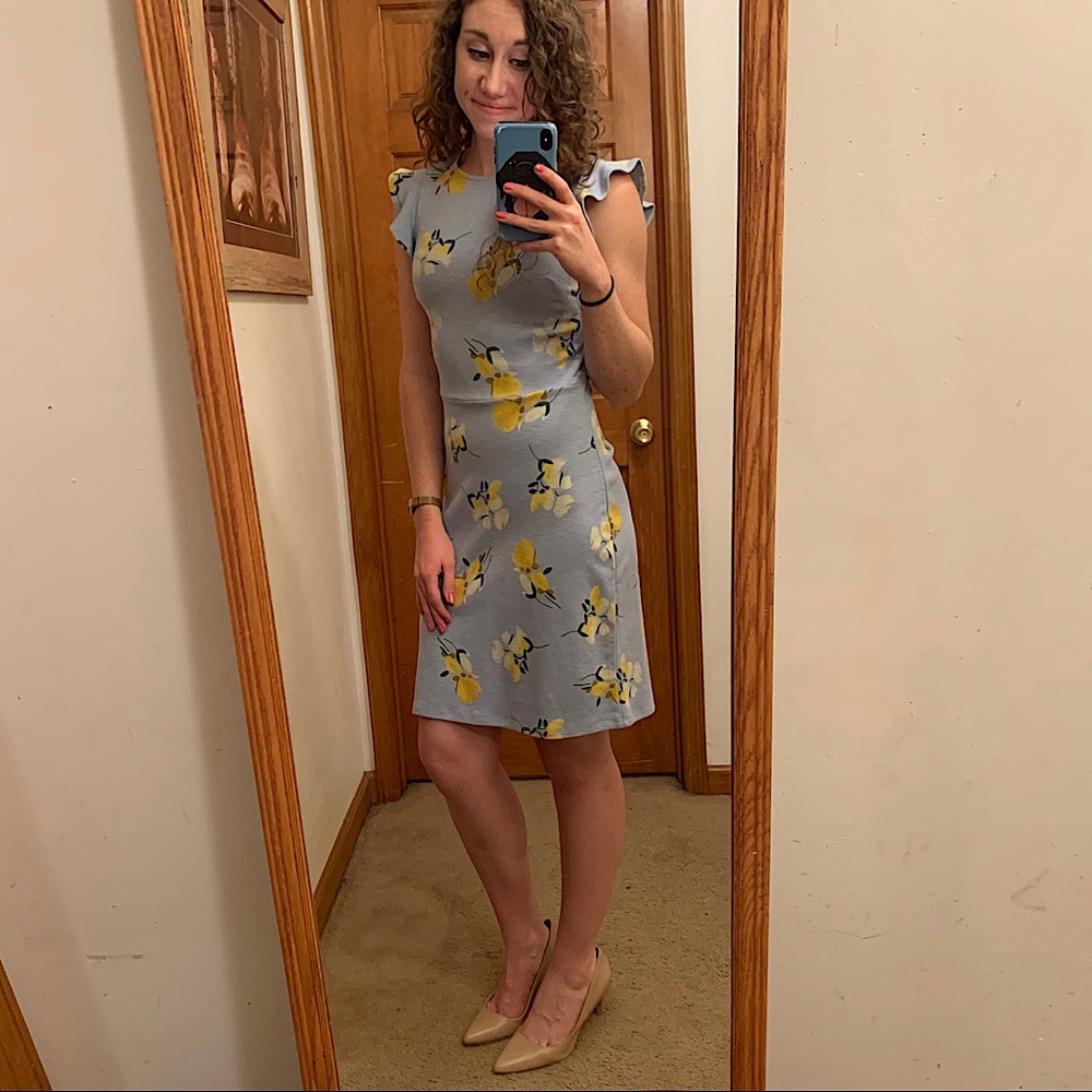 Classy Floral Midi Dress